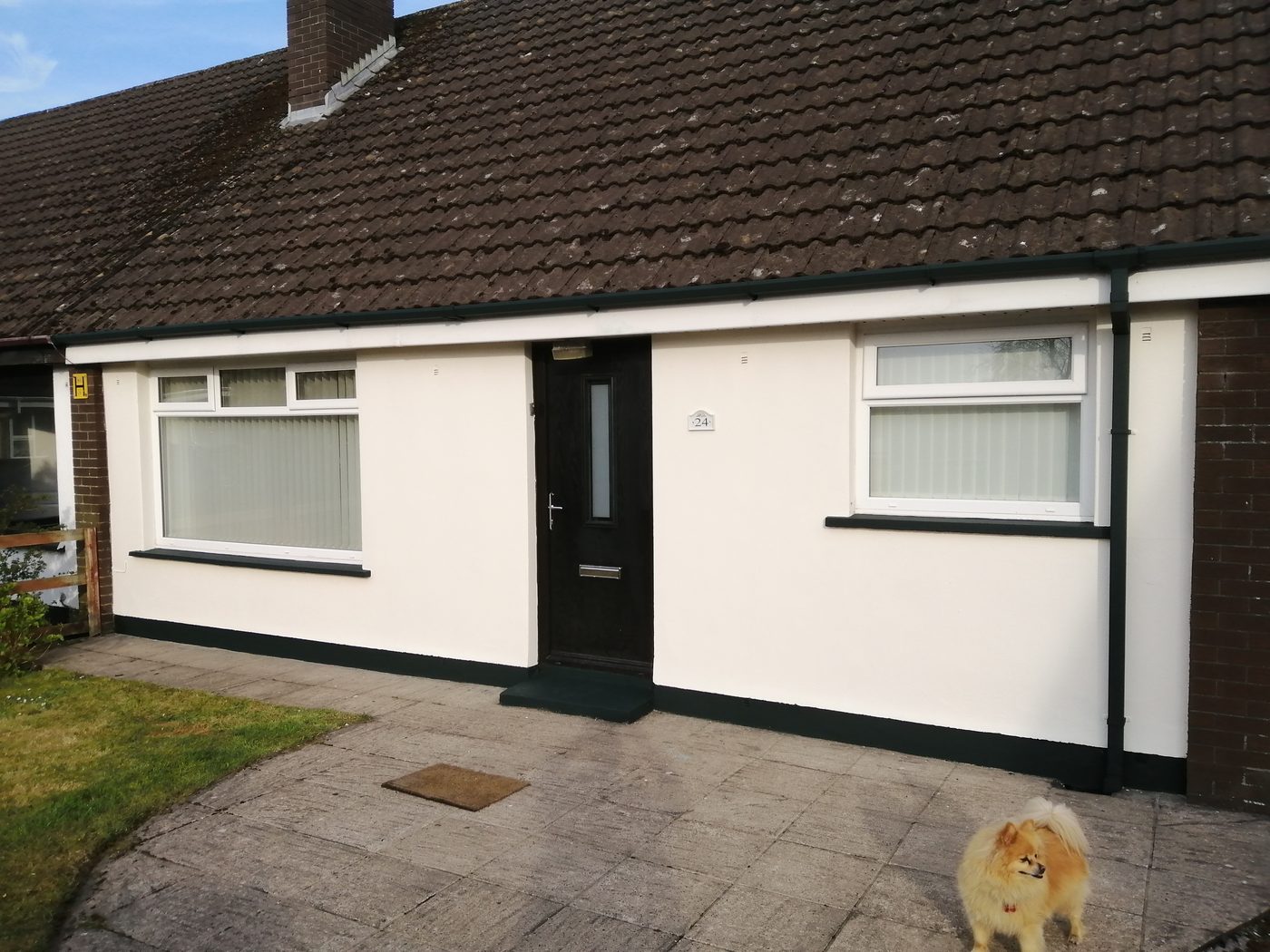 Exterior bungalow painting in Causeway Coast by Swanson Decor