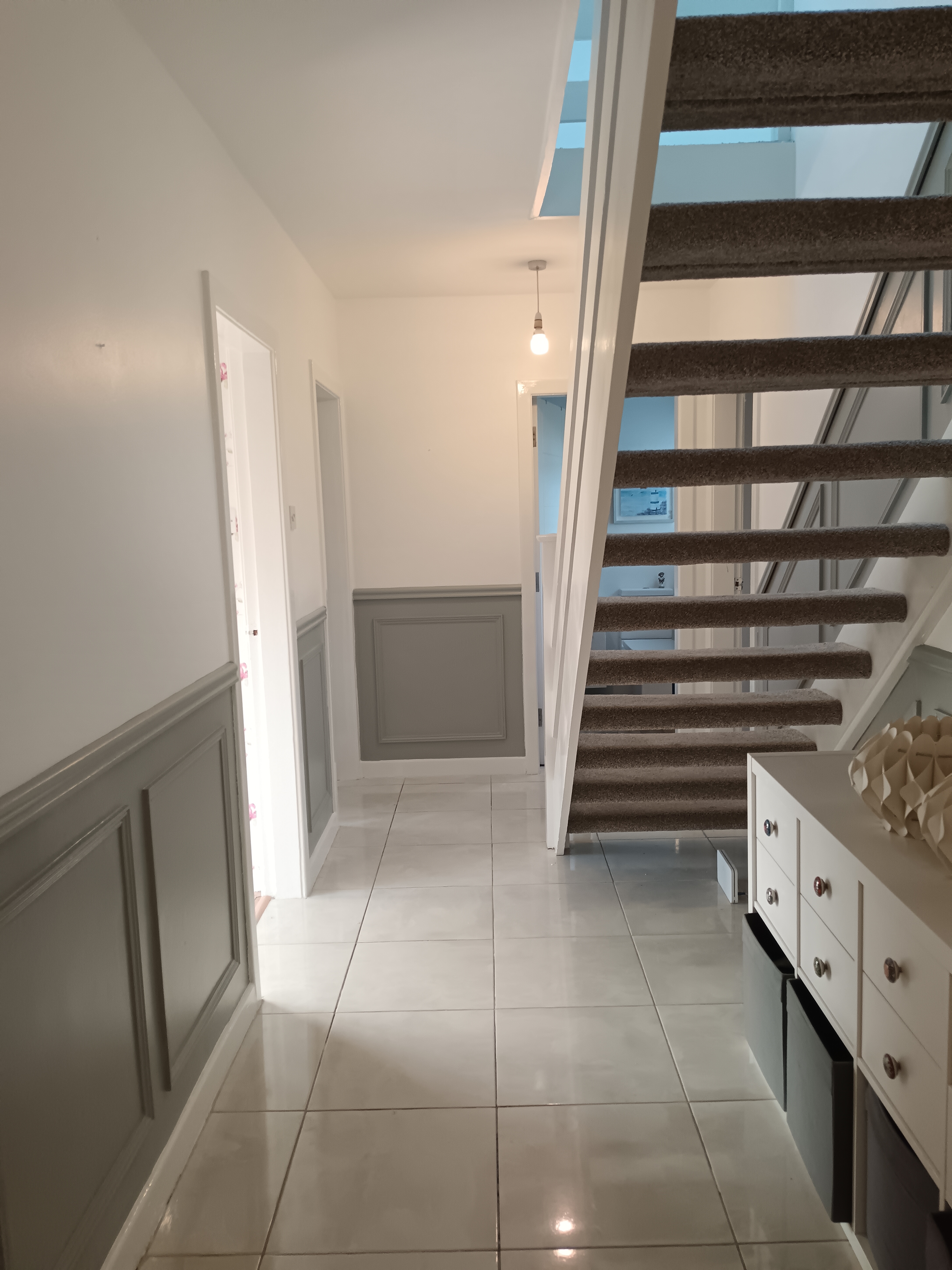 Hallway panel moulding painting in Coleraine by Swanson Decor