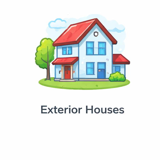 Exterior house painting icon